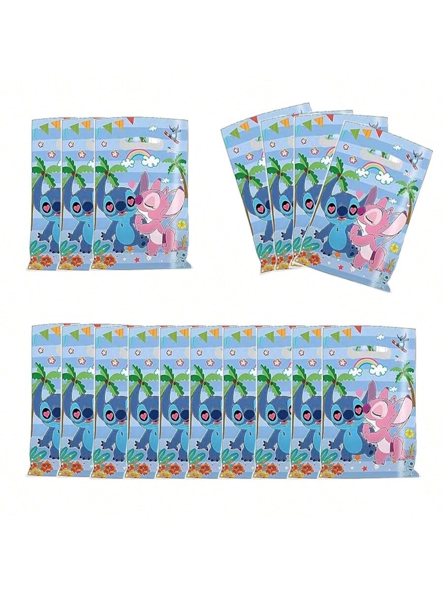 DXRZYS 30 Pcs Pink and Blue Birthday Party Favor Gift Bag Candy Bags Goody Bags Birthday Party Supplies Decorations (blue2)