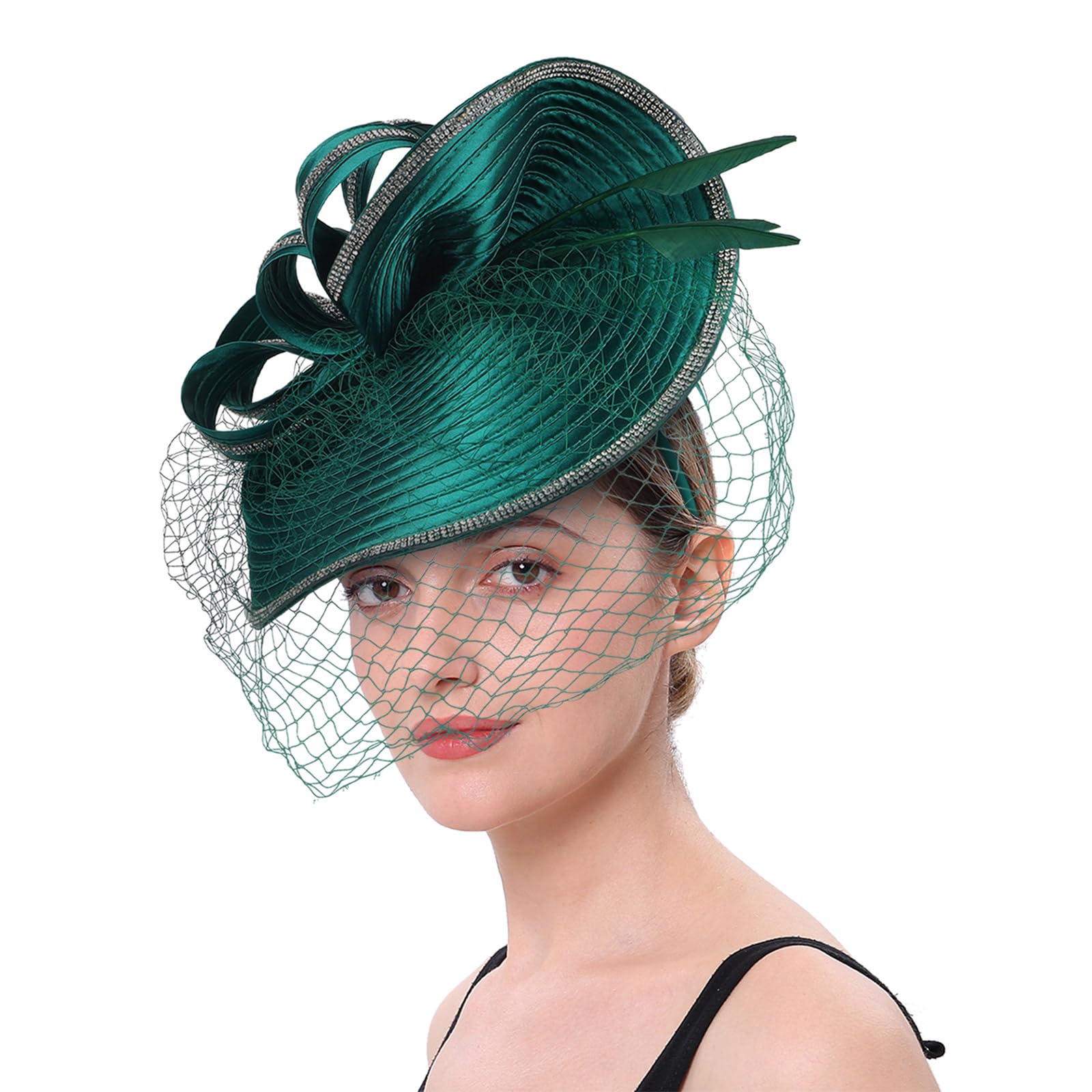 Fentency Vintage Exaggerated Hair Accessory Unique Black Headpieces Party Headwear For Fashionable Women Polyester Hairpieces