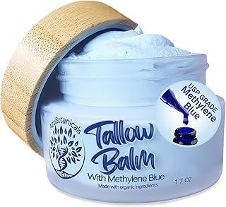 Skin Care Balm Made With Organic Ingredients Infused With Peptides 3.4 OZ, 1.7 OZ (Methylene Blue, 50 g (Pack of 1))