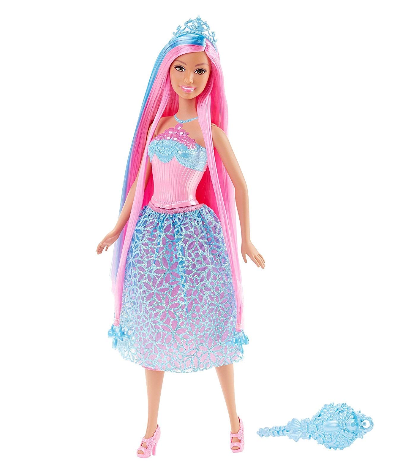 Boneca Barbie Dreamtopia Princesa Cabelos Longos Rosa DKB56