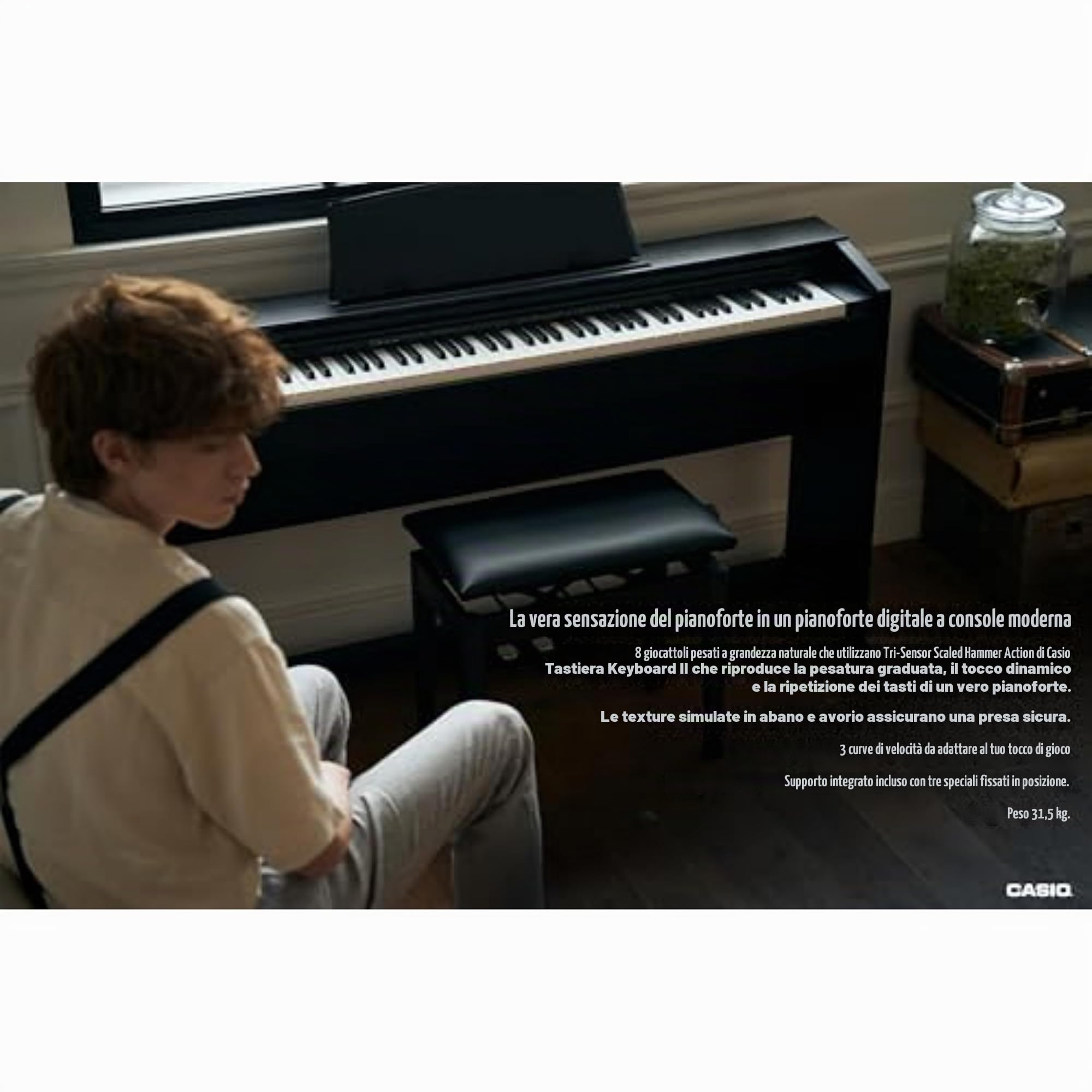 Casio Privia PX770 Pianoforte digitale, Black