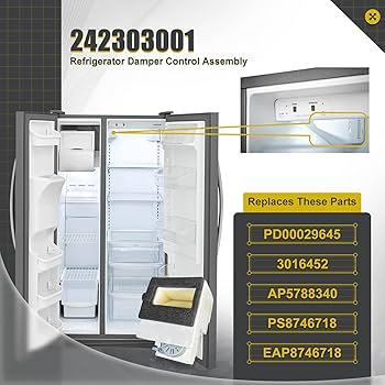 Amazon.com: 242303001 Refrigerator Damper Control Assembly
