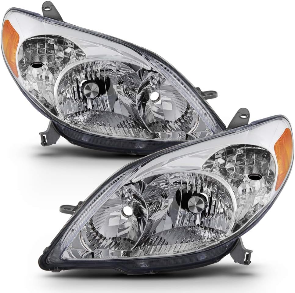 ACANII - For 2003-2008 Toyota Matrix Headlights Headlamps Replacement 03-08 [OE Factory Style] Driver + Passenger Side