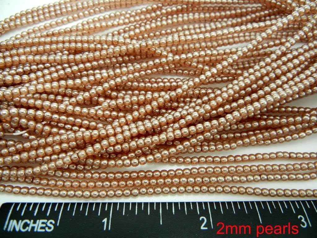 Czech Round Glass Imitation Pearls, 960pcs (12x80pcs) of 6mm Light Brown Pearl