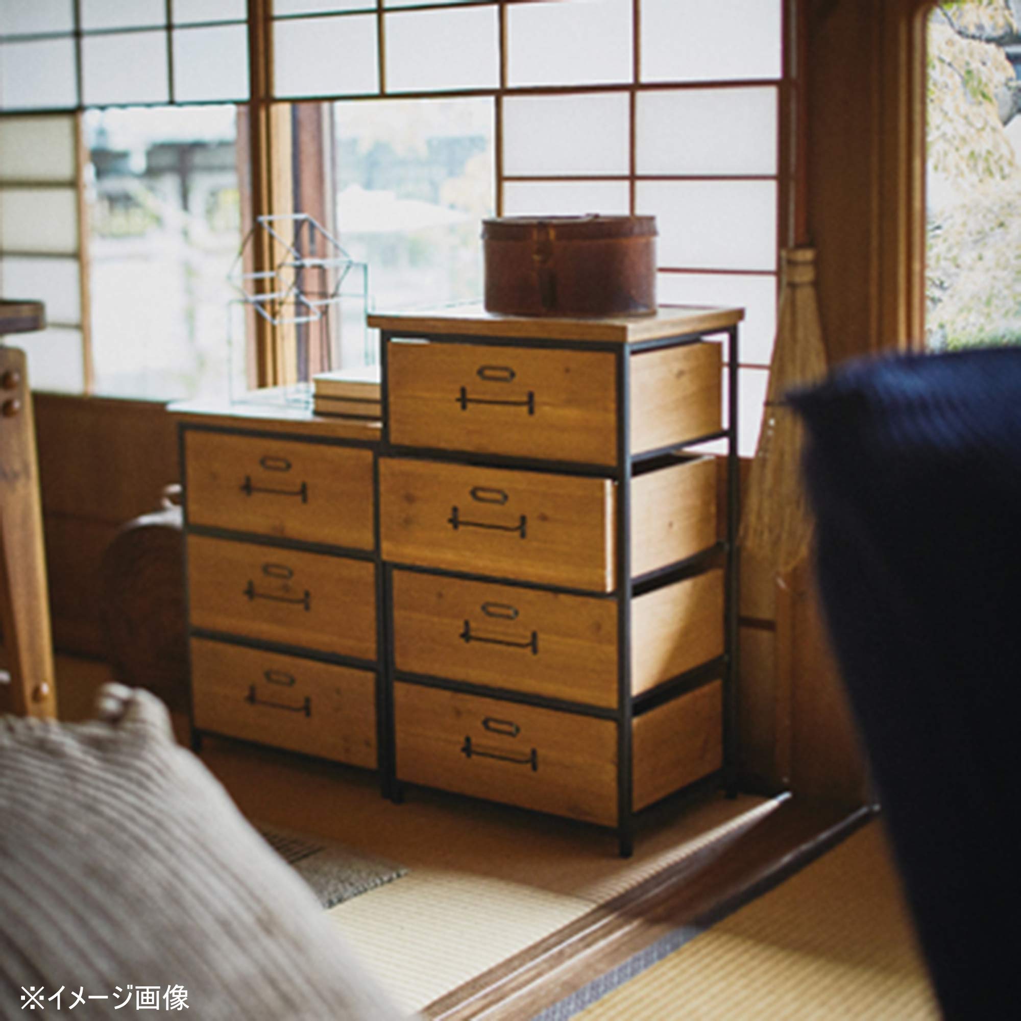 Amazon | 東谷(Azumaya-kk) チェスト ブラウン 幅40×奥行29×高さ52cm