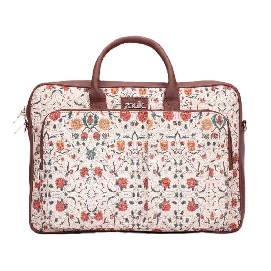 Laptop Bag – Vegan Leather Office Bag with Padded 15.6” Laptop Compartment | Water-Resistant, Stylish & Handcrafted | Junagarh Florals-image-48