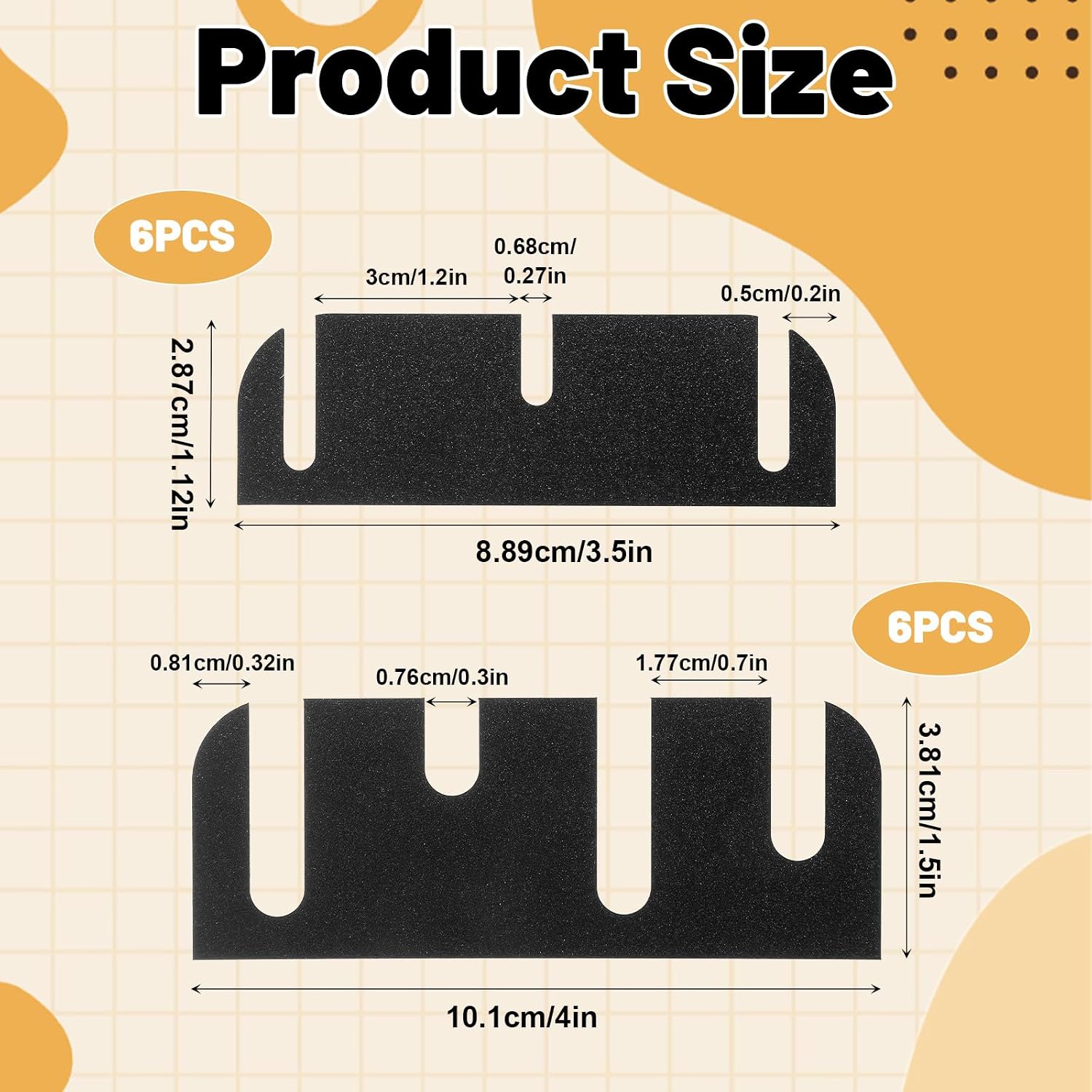12Pcs Door Hinge Shims for Door Hinge Repair Kit, Easy Gap Filler to Fix Air Leaks, Sticking or Misaligned Doors, Trimmable 4 Inch Hinges Spacers 0.050 Inch Thick