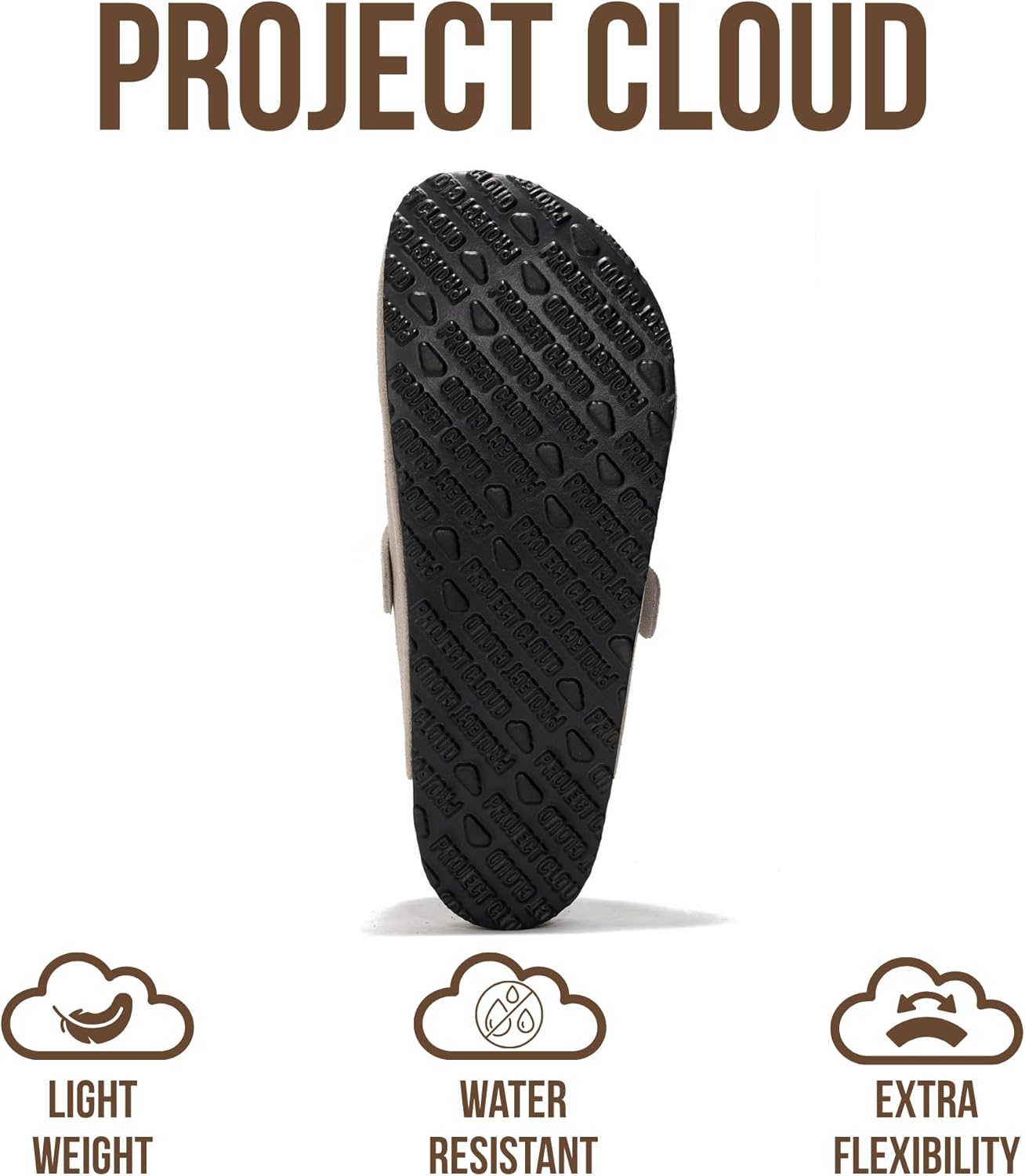 Project Cloud Mens Clogs - 100% Full Grain Genuine Leather Clogs for Men with Memory Foam Insole and Arch Support Natural Cork Footbed - Non Slip Mules Mens Slippers (Brooklyn)