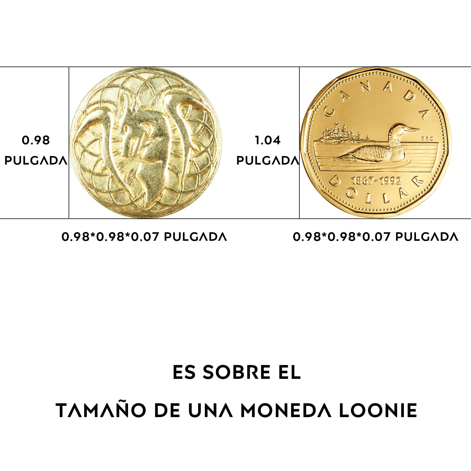 Byhoo DND Set di Monete in Metallo Fantasia con Borsa in Pelle, gettoni Gioco da Tavolo, Tesoro e Oggetti di Scena retrò, 50 Monete d'oro magiche DND per Giochi di società TRPG