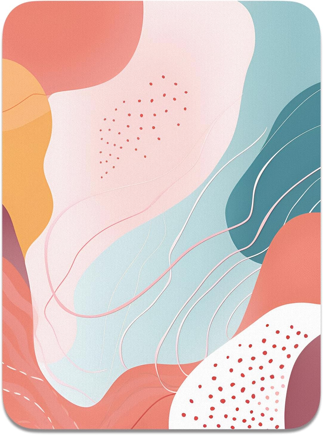 Small Mouse Pad, Mini Mouse Pad 6 x 8 Inch, Thick Rubber Waterproof Mouse Mat, Cute Mousepad for Women Men Wireless Mouse Laptops Home Office, Abstract Styles