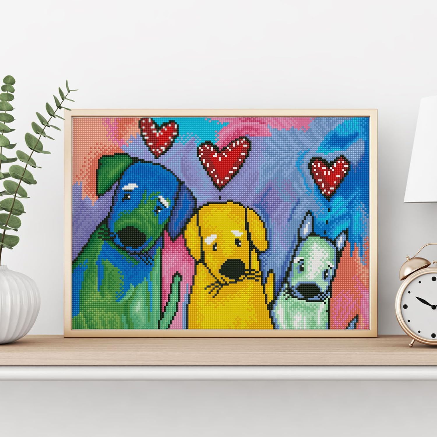 DIAMOND DOTZ Three Amigos Diamond Painting Kits for Adults - Diamond Art Kits a Relaxing Creative Craft Kit with Dotz Gems 12.6x16.5