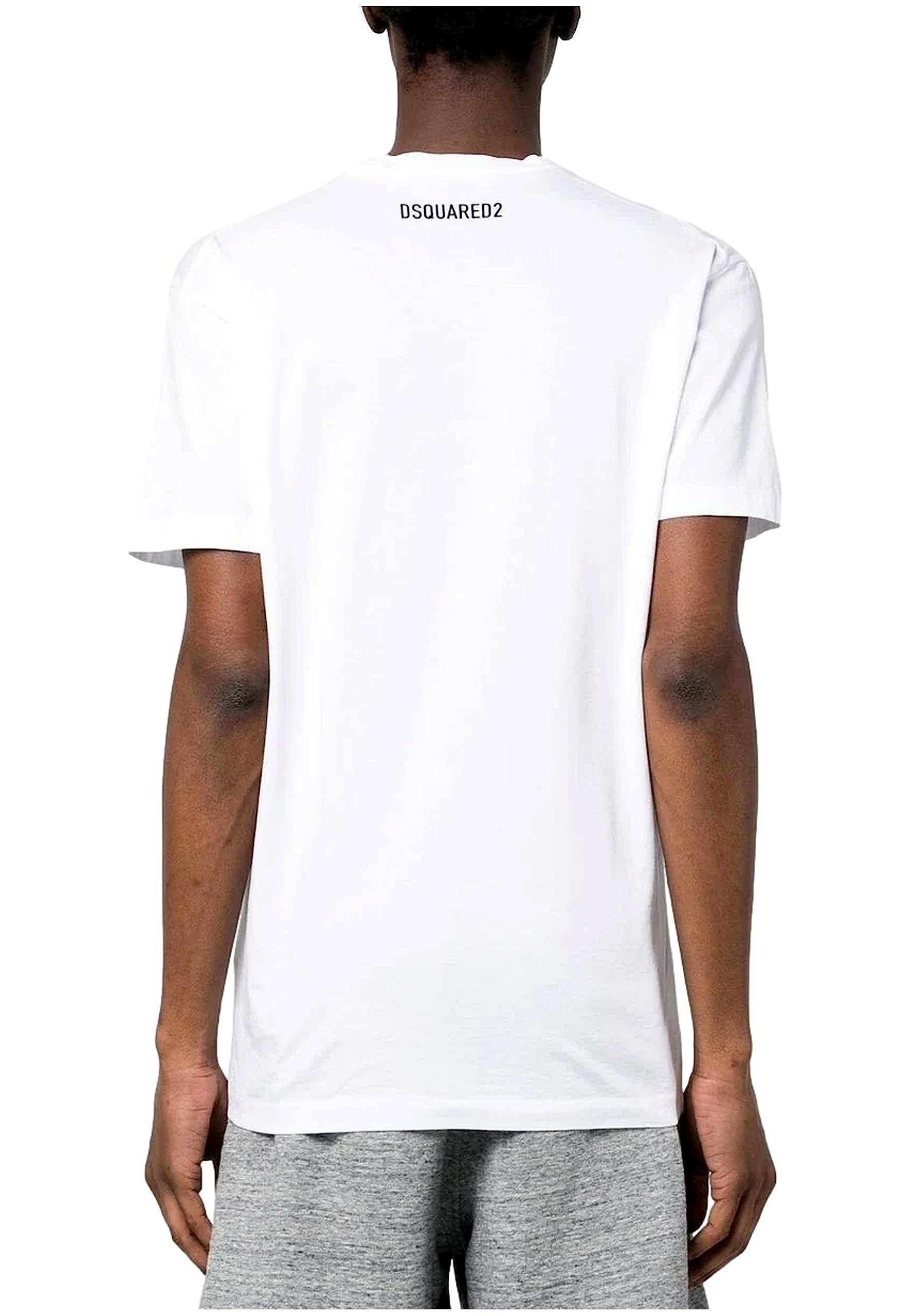 DSQUARED2 T-shirt Ciro Pixelado model S79GC0073S23009, biały, biały, L
