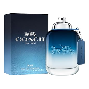 Coach Blue Eau de Toilette - Men's Fragrance - Fougere Watery - With notes of Lime Oil, Ozone Accord & Amber