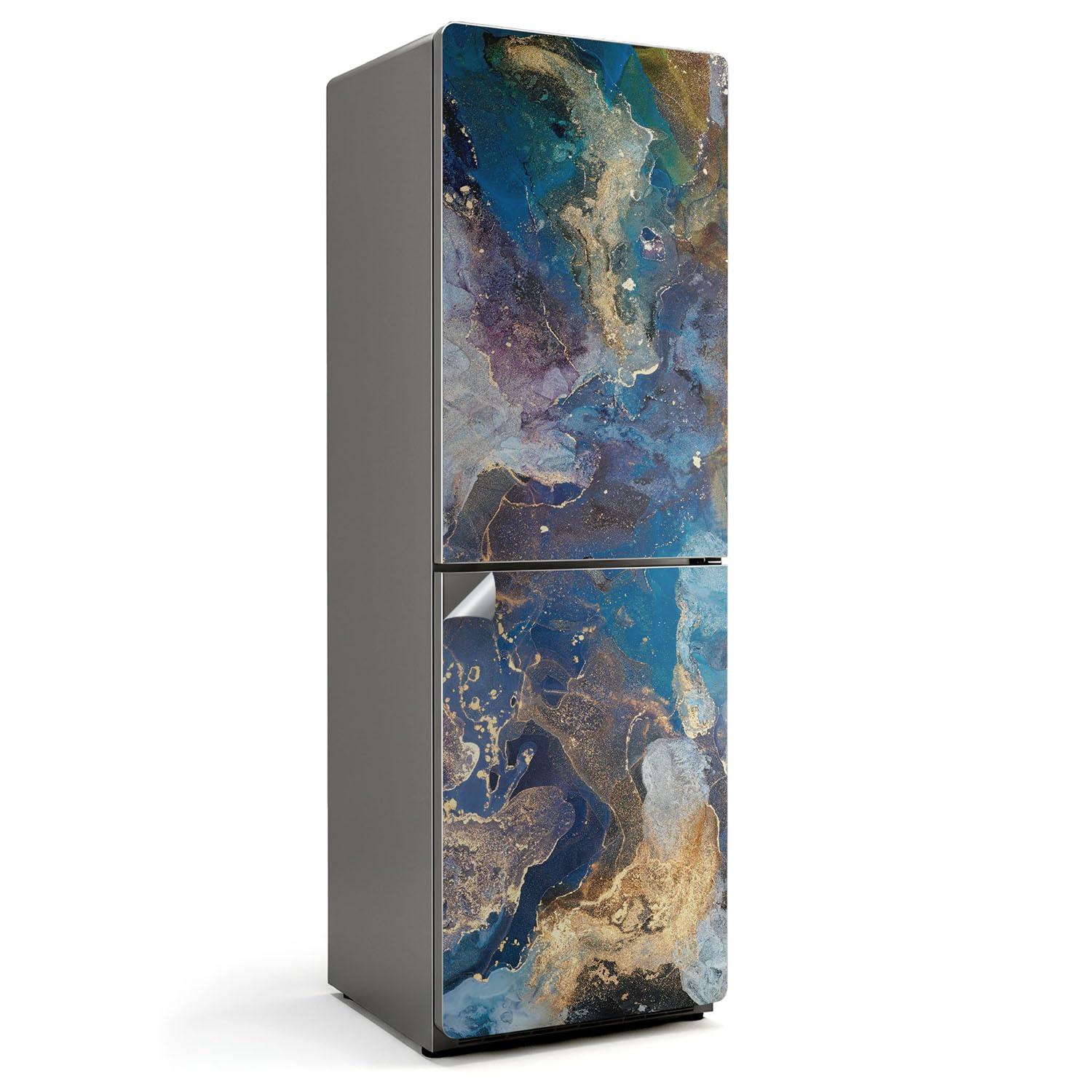 Stickers Réfrigérateur 60x190 cm pour une Décoration de Cuisine Moderne et Colorée