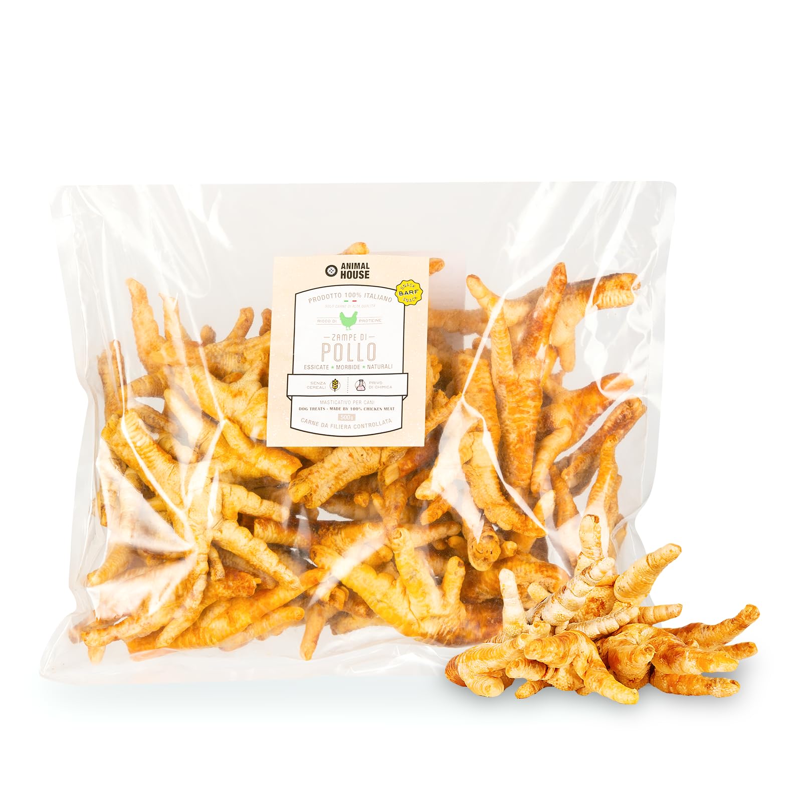 Zampe Di Gallina Essiccate Per Cani Hermann &amp; Gl&uuml;ck | Snack Naturali Senza Cereali