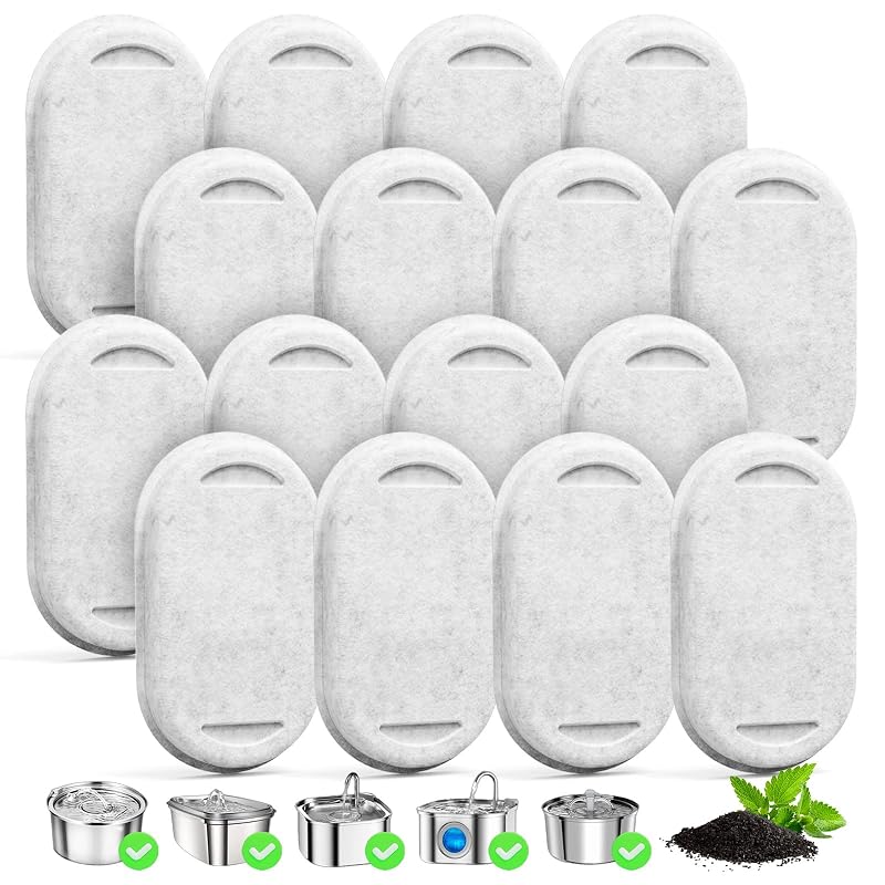 Refil para Fonte de Água para Gatos e Cães ITSCUTE para PETLIBRO PLWF002, 16 unidades