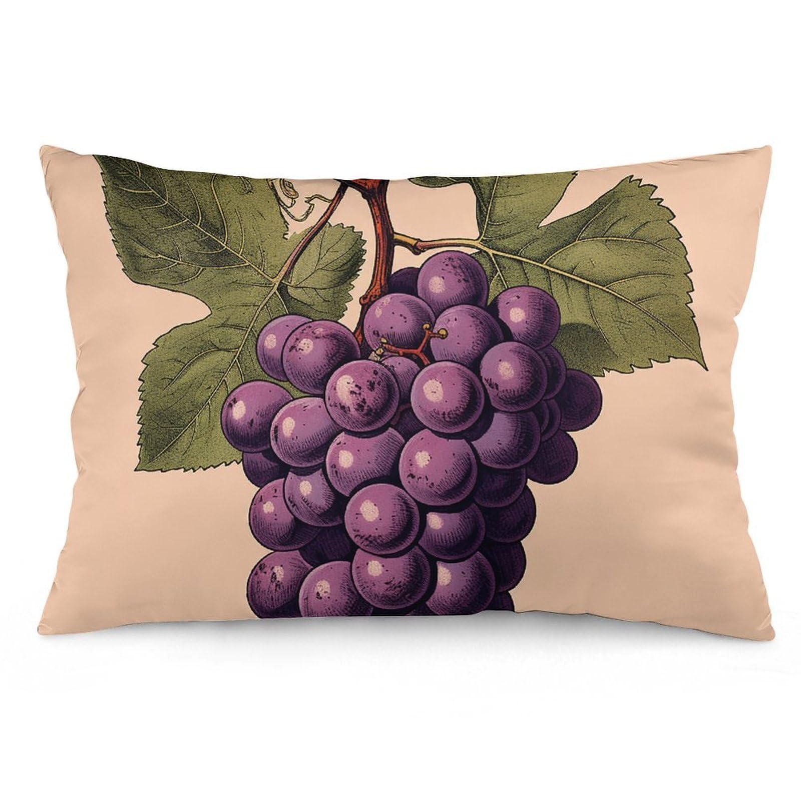 NTVOWPZO 2 Pack Decoration Throw Pillow Covers 12 "x20 Pillowcases Covers Purple Grape Pictures Pillowcases Modern Farmhouse Home Decor Sofa Cushions Covers for Couch Bed Living Room