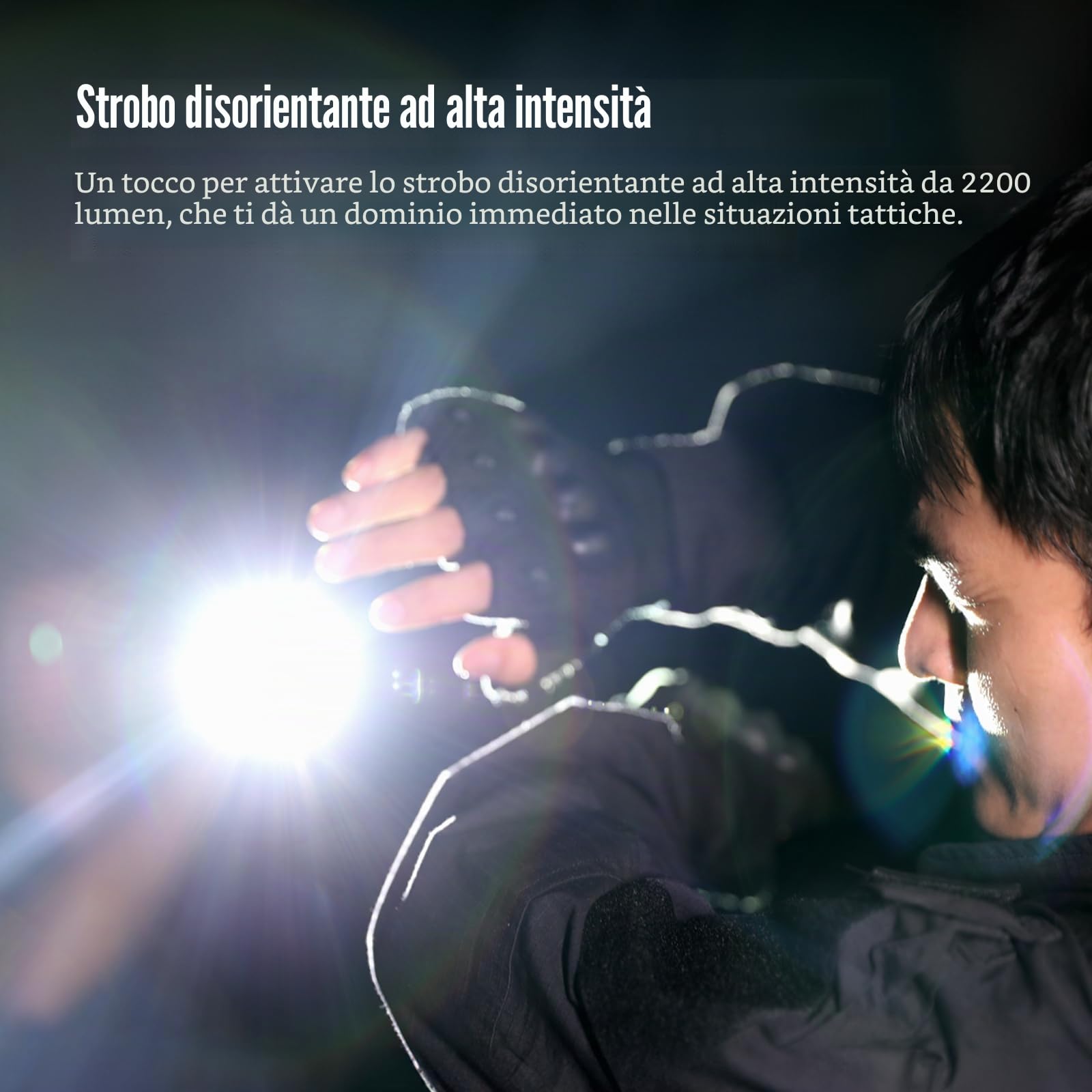 klarus FlatTac X1 Uitra Slim Tactical Torcia Flashlight, 4200 Lumen, Compact Flashlight with Double Switch, IPX6 Waterproof, Perfect for Outdoor Use, in Service and Emergency