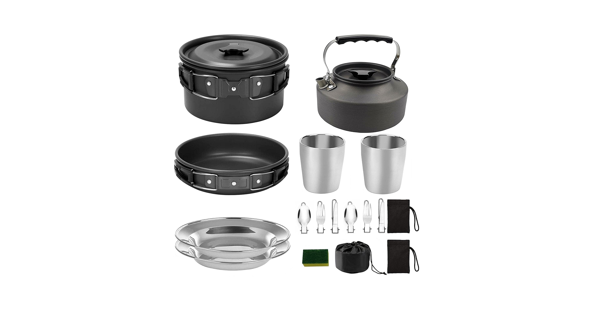 キャンピングクッキングセット 6人用 Amazon | キャンプクッカー クッカーセット 調理器具 アルミ 5~6