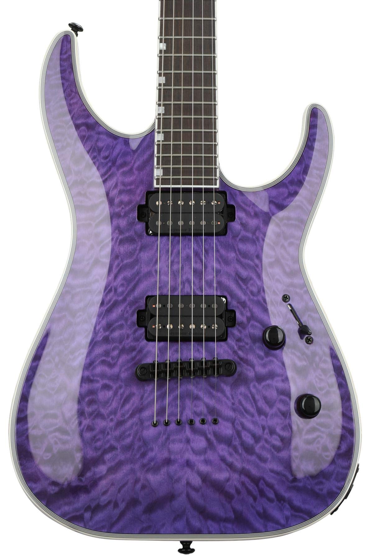 Amazon | ESP LTD MH-1000NT Electric Guitar, See Thru Purple