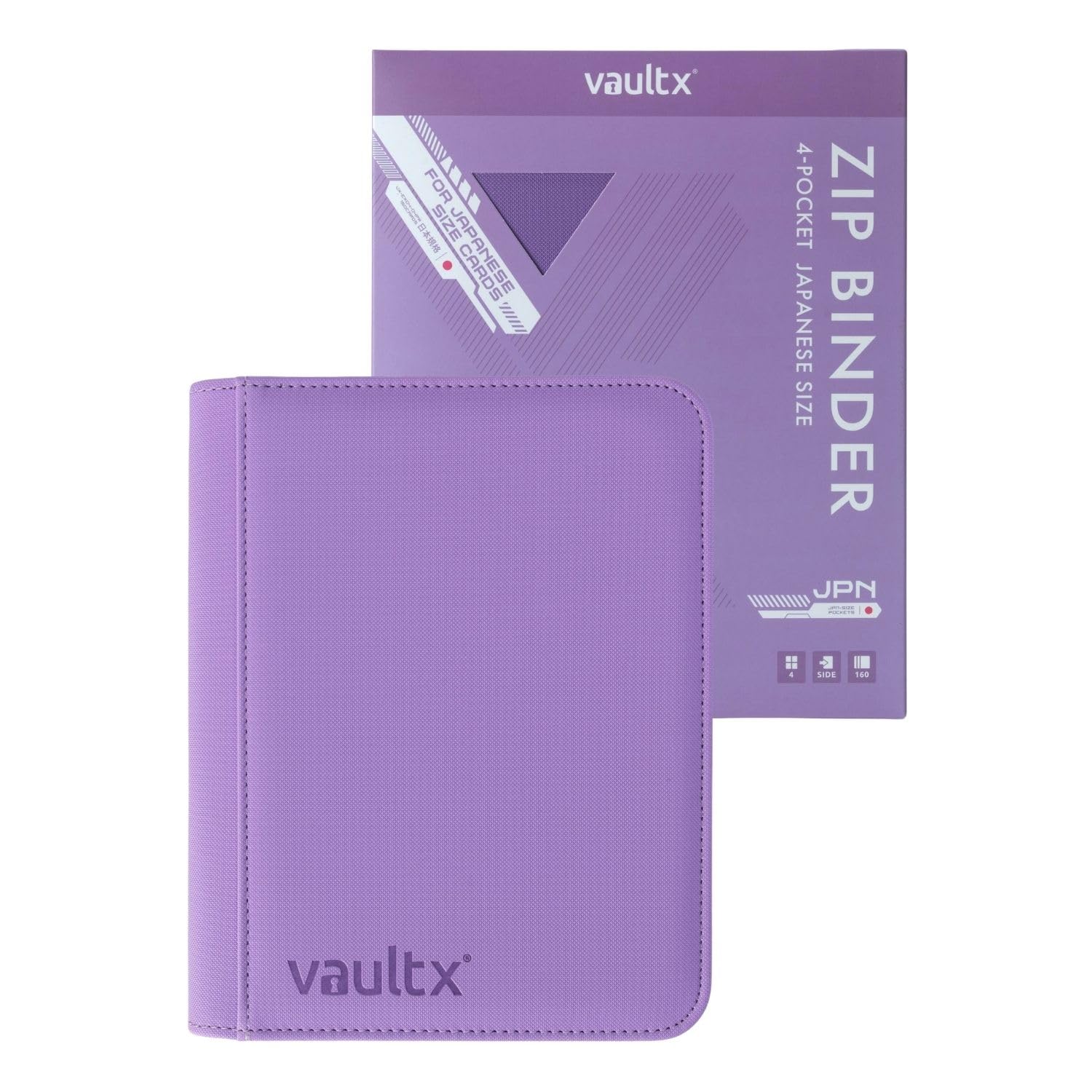 Vault X 4 Pocket Japanese Size Trading Card Binder 160 Cards (Purple)