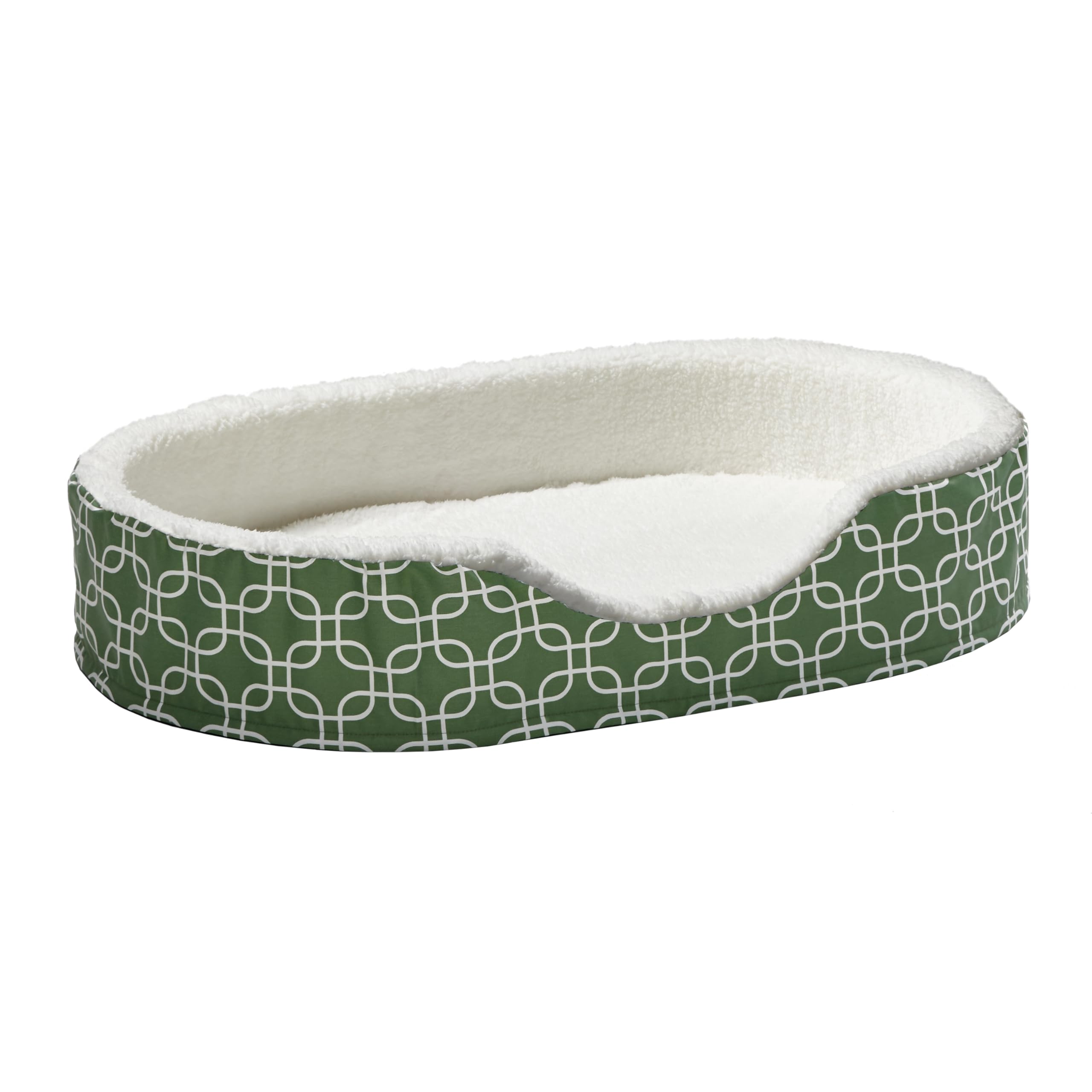MidWest Homes for Pets Orthoperdic Egg-Crate Nesting Pet Bed w/Teflon Fabric Protector, XL Green