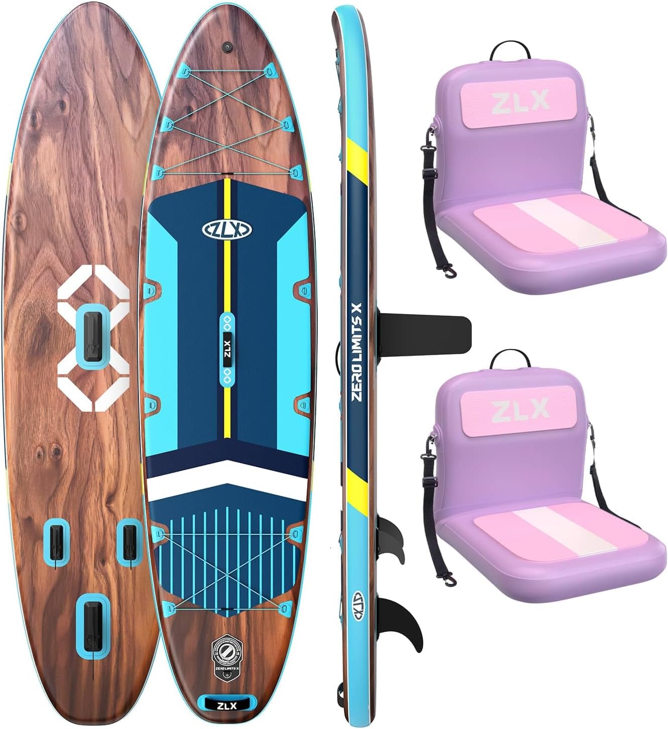 ZLX 11'6" x 35" Paddle Board & 2 x Paddle Board Seat