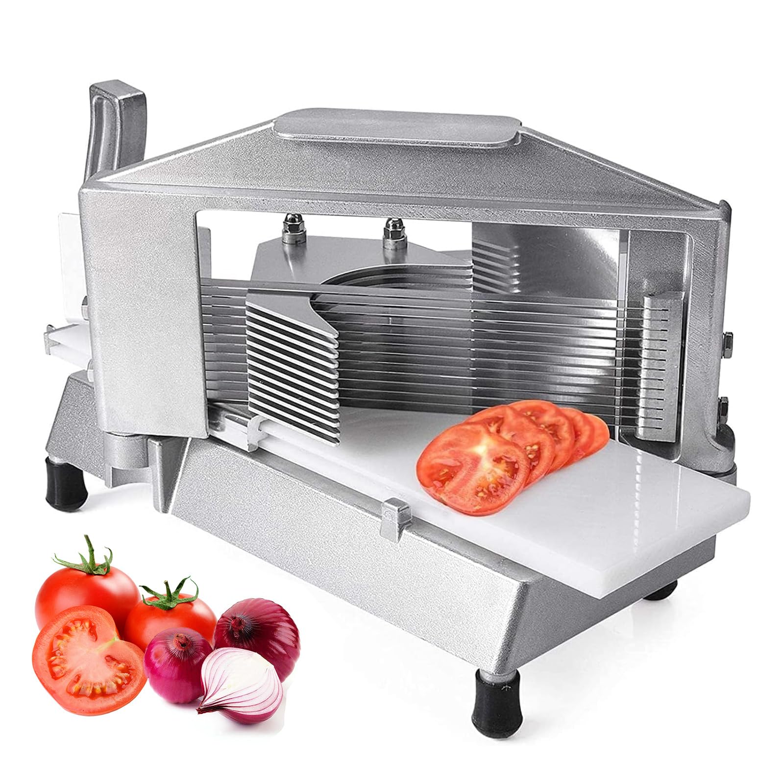 JKJZSALJ Commercial Vegetable Slicer With Stainless Steel Blade And Built-In Cutting Board For Efficient Julienne Slicing,4.5Mm,6.5mm