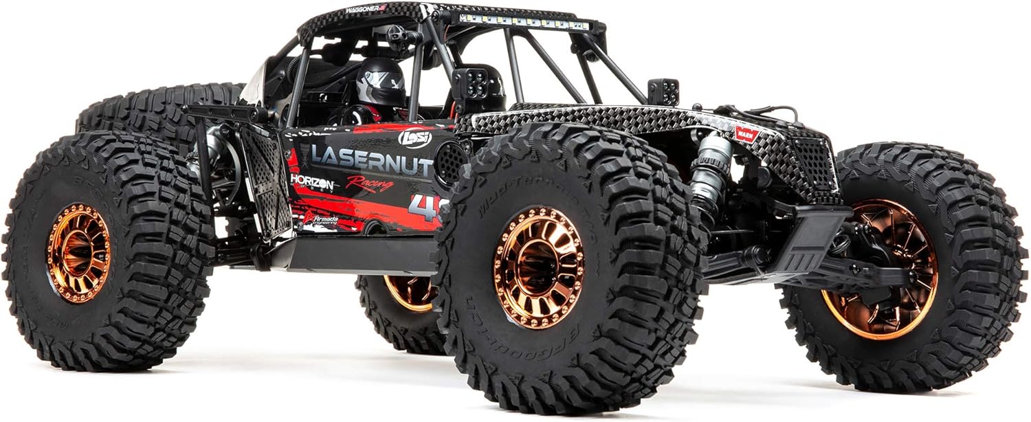 Losi 1/10 Lasernut U4 4WD Brushless RTR (Battery and Charger not Included) with Smart ESC, Black, LOS03028T2 : Toys & Games