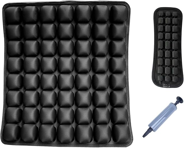 Think Gizmos Zephyr Fidget Seat Cushion For Office or Gaming Chair Inflatable Air Seat Cushion Portable Breathable for Office Chair Wheelchair Car - Pressure Relief Air Cushion Non-Slip