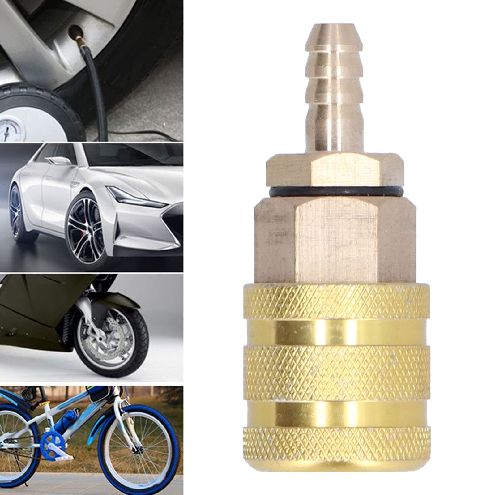 Uchwyt Do Pompowania Opon, Złącze Zaworu Opony Samochodowej, Uchwyt Do Pompowania Opon 6,5 Mm Szybkozłącze Adapter Inflatora Złącze Do Pompki Do Opon Samochodowych Do Zaworu Opony Motocyklowej
