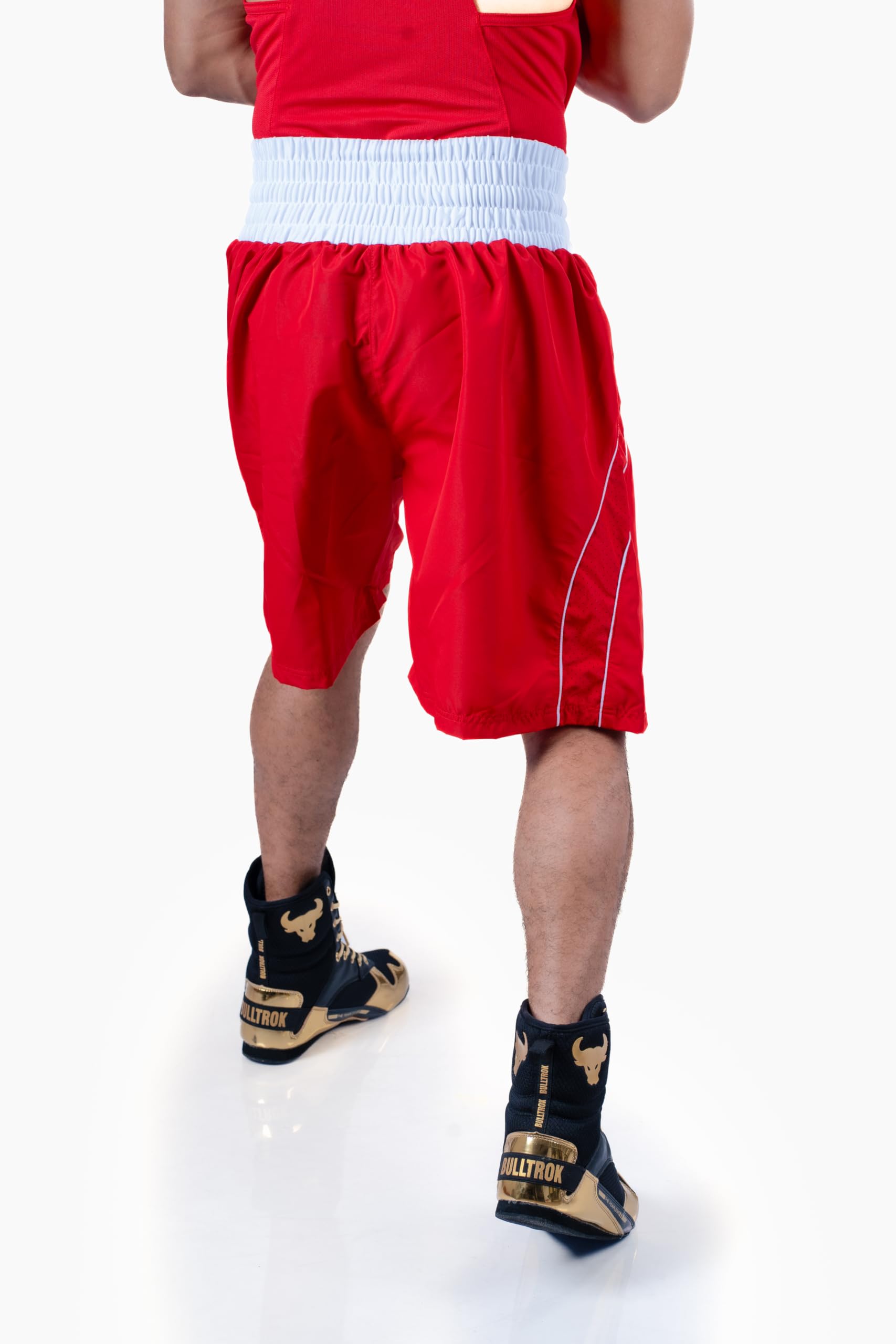 BULL-TEN Men’s Boxing Uniform Set – Sleeveless Vest and Shorts for Training, Sparring & Fitness | Boxing Outfit for Gym, Kickboxing, Punching Practice & MMA | Lightweight Sportswear Set, Red, M 1