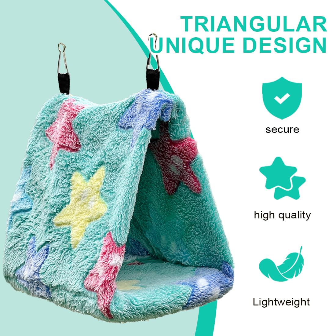 NHP Cage Perroquet,Nid Oiseau,Hamac pour Oiseaux,Nid pour Perruche,Pivoine Perroquet Nid Jouet pour Oiseaux,lit Suspendu pour Cage en Peluche,Nid d'oiseau,Tente,lit Chaud,Animal de Compagnie d'hiver