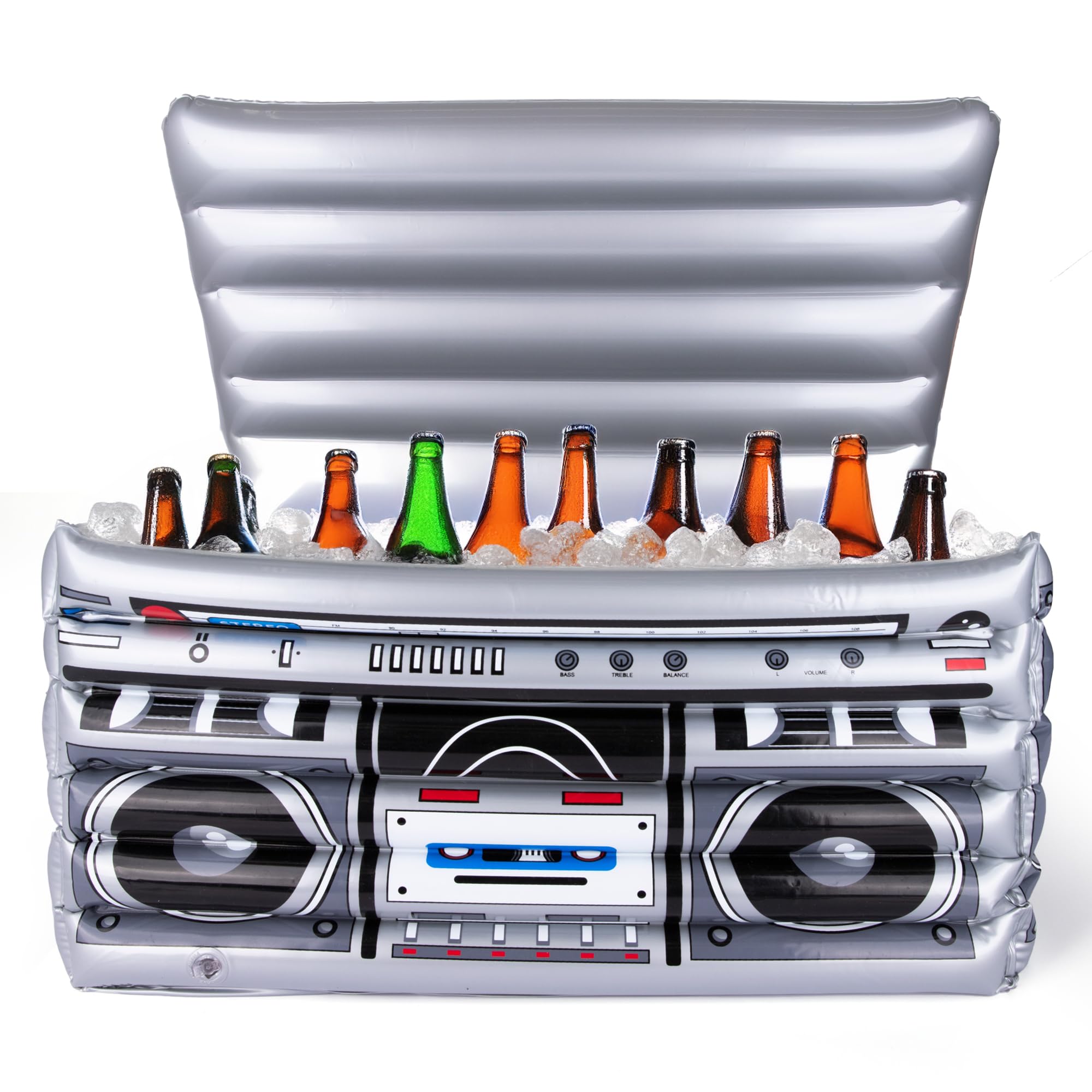 ArtCreativity 80's/90's Style Inflatable Boom Box Cooler Decoration - 24