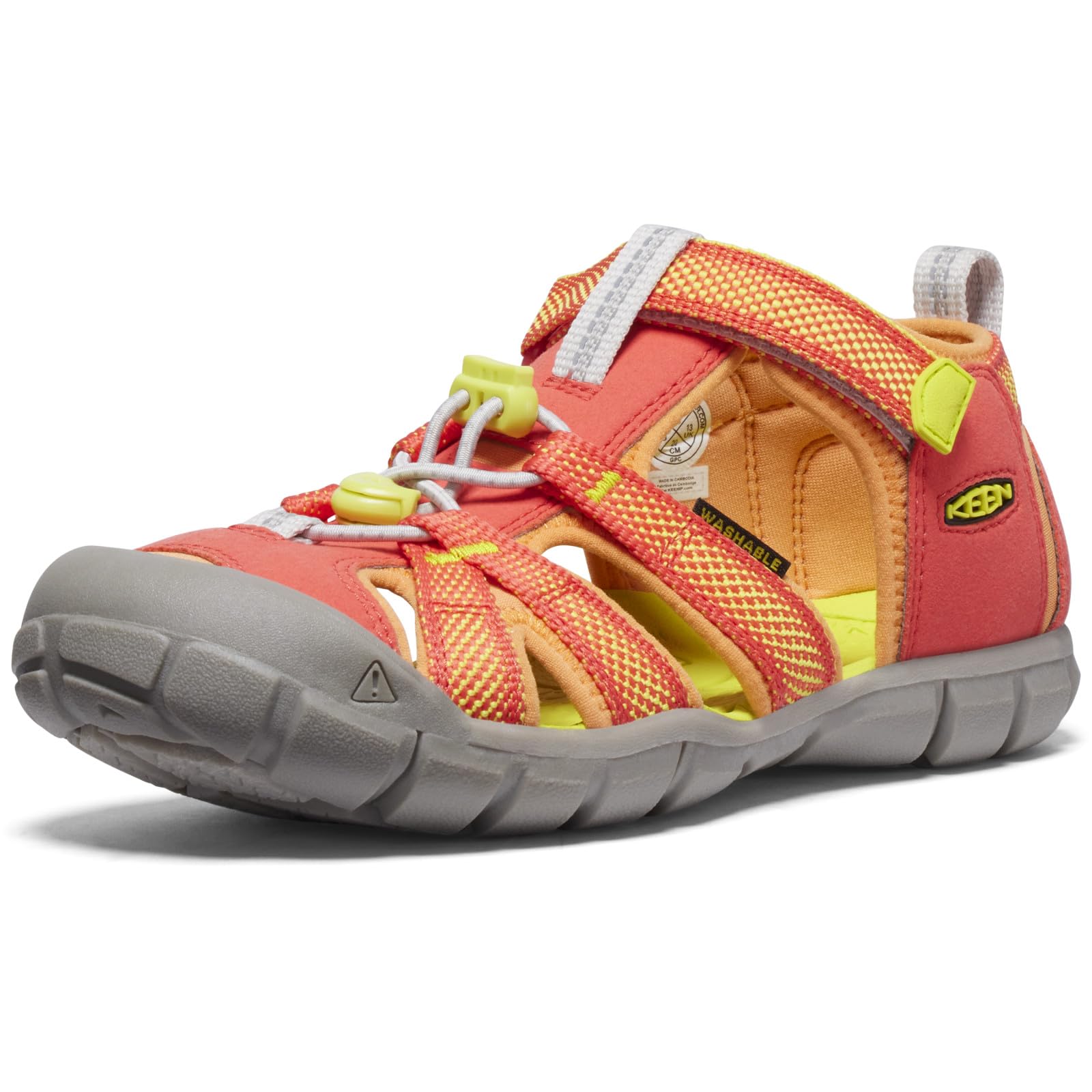 KEEN Unisex-Child Seacamp 2 CNX sandalen met gesloten neus, Dubarry/Giggle Roze, 12 Little Kid