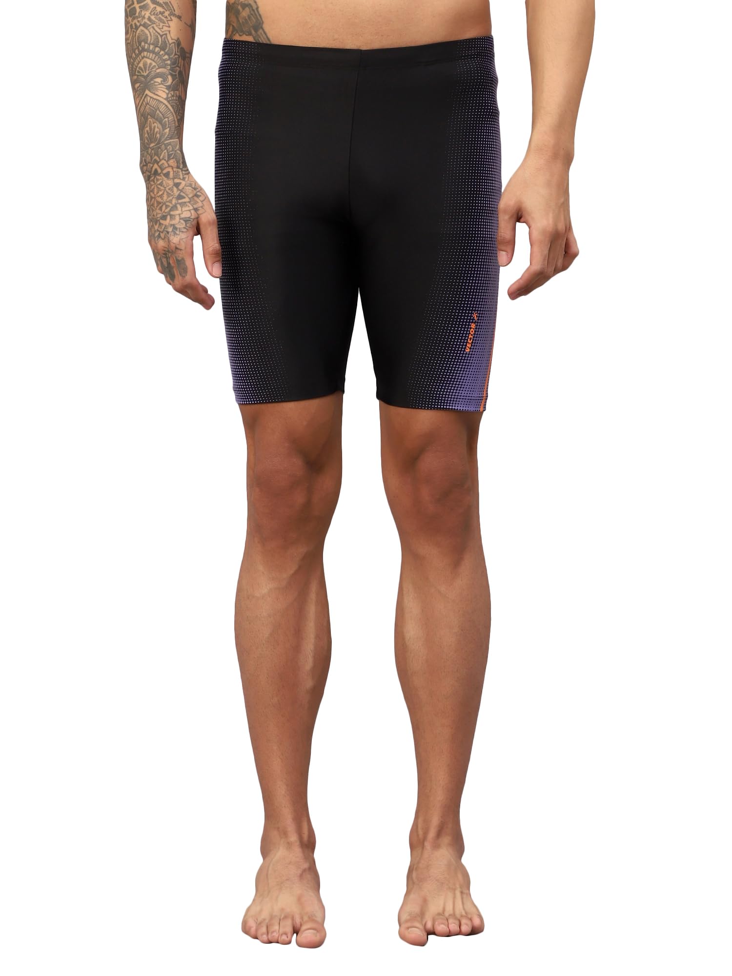 vector x omcs-341 men printed compression lycra multi-purpose shorts (training,innerwear,athletic,swimming,skating,cycling,fitness)
