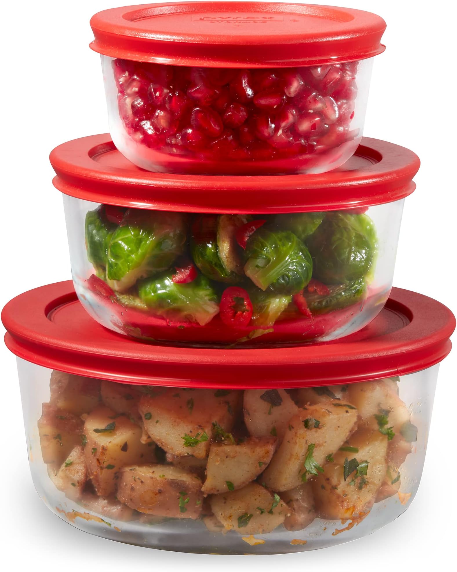 Pyrex Simply Store 4PC Large Glass Food Storage Containers