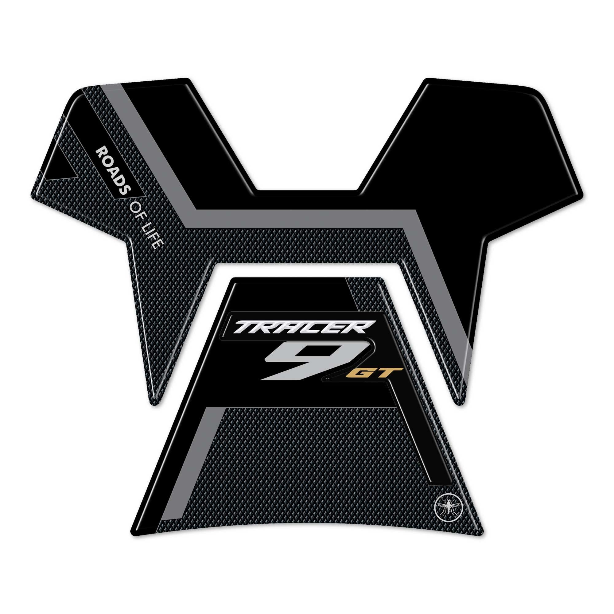 LABELBIKE - Autocollant 3D Moto Réservoir Protection et Décoration en Résine Compatible avec Yamaha Tracer 9 GT | Protection en résine, anti-rayures, décoration, modèle Tracer 9 GT