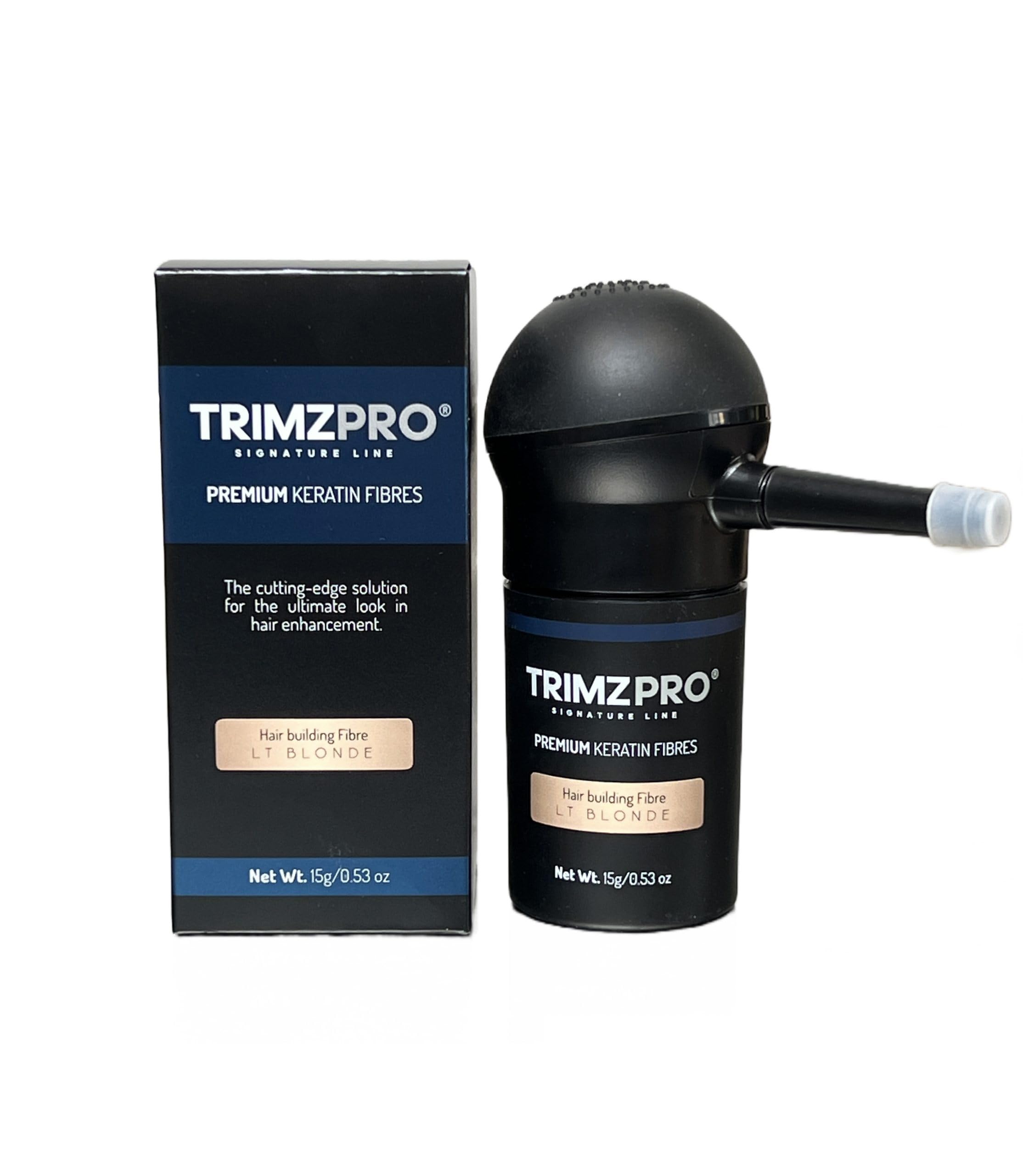 Trimzpro Signature Keratin Hair Fibres 14g - 10 Shades, LT BLONDE, 15 g (Pack of 1)