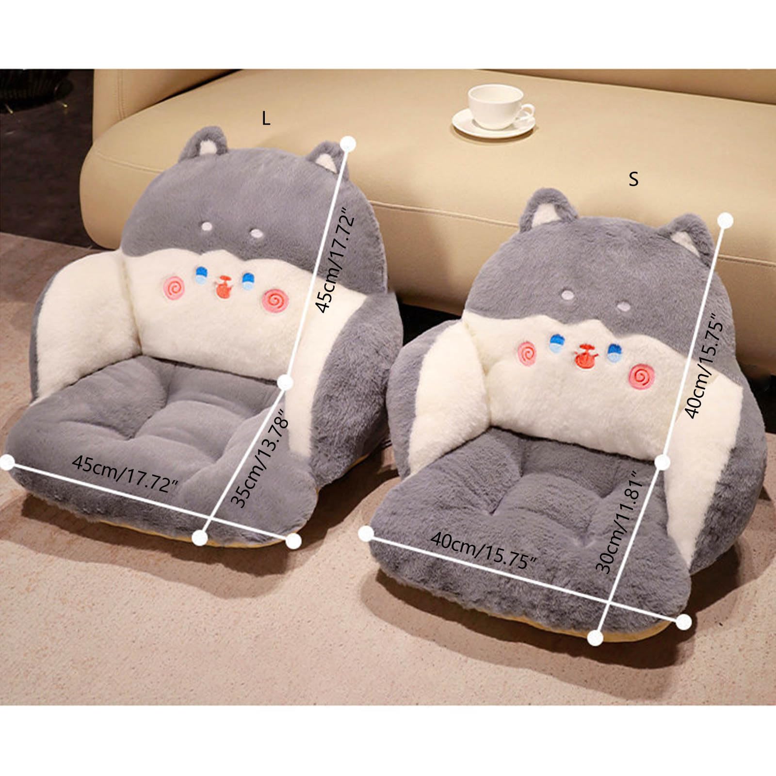 Cuscino da lettura in peluche, 68 x 36 cm, morbido cuscino per supporto lombare, per divano, sedia e letto, portatile, per guardare la TV o giocare