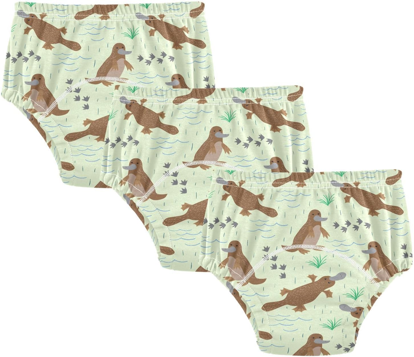 Potty Training Underwear 3 Packs Platypus Soft Toilet Training Pants for Toddler Girls Boys 2T