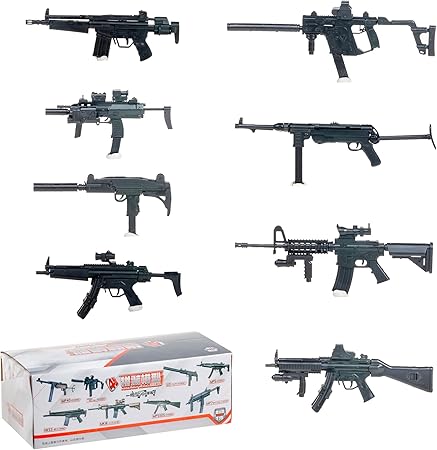 Ny AAA-spel baserat på John Wick meddelas 10 71G49ZEE4AL. AC SY450 8 Pcs Assembly Submachine Gun Toy Model Action Figure Set HK53, MK18, MPSSDS, Uzi, KRISVECTOP, MPS, MP40, MP7 for DIY Military Toy Collectioin