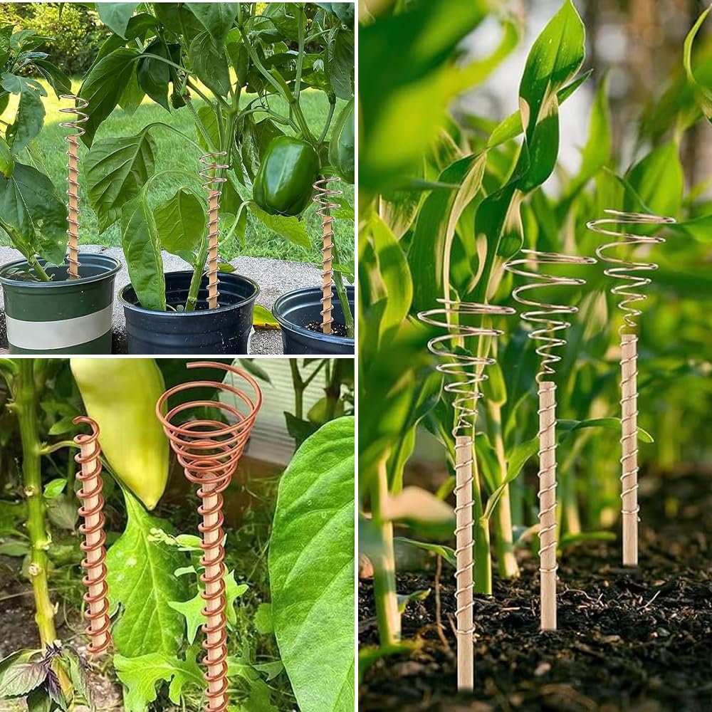 20m Alambre de Cobre Puro 99,9% Calibre 16/1.3mm de Elettrocoltura para Jardín, Plantas y Cultivos de Verduras