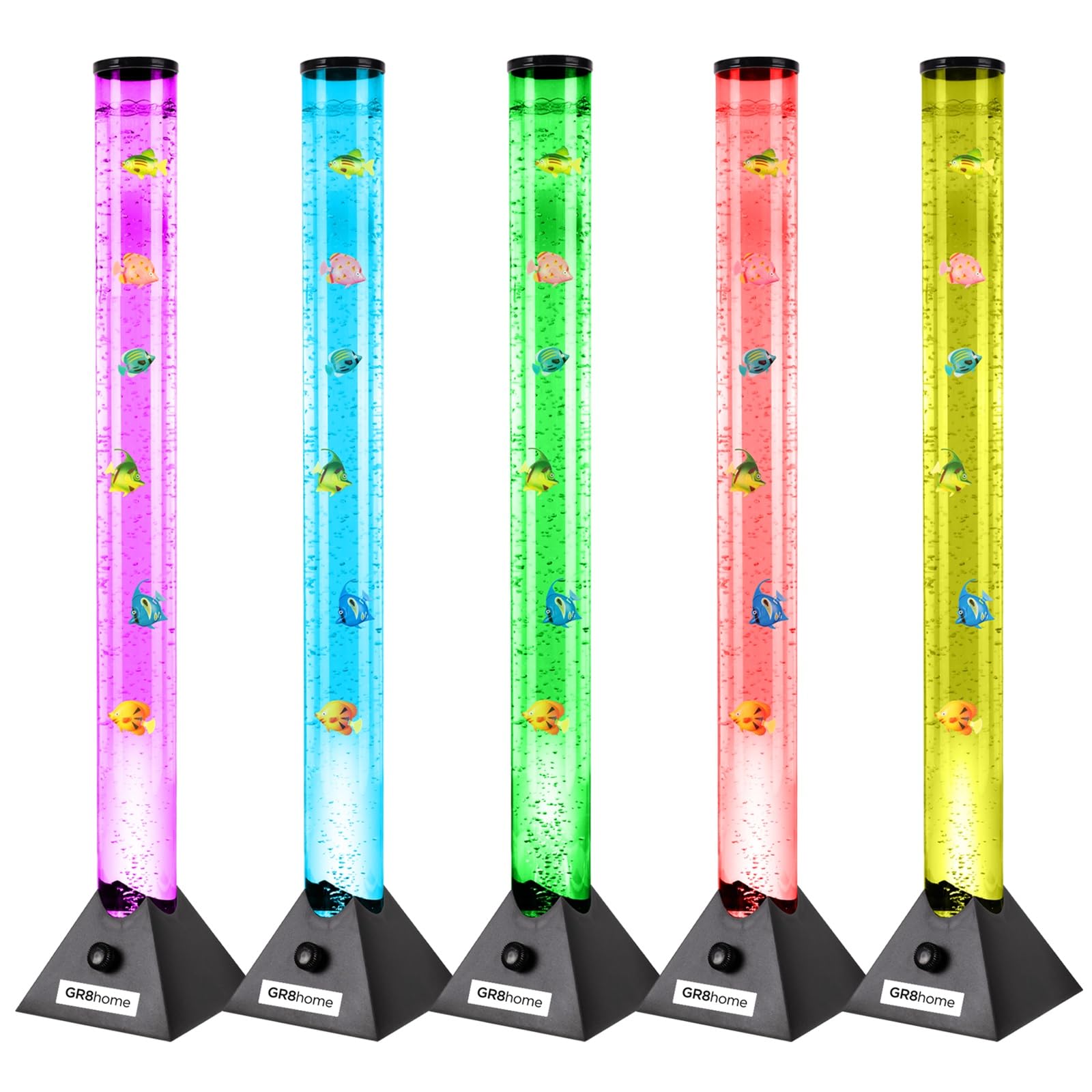 Gr8 Home 90Cm Fish Lamp Bubble Light Colour Changing Led Water Aquarium Tropical Fish from B&Q