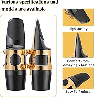 Vista 14 de Rockhouse Accesorios para clarinete Boquilla, Parche para Dientes, Protector de Dientes, Pieza de Boca Negra, Adhesivo Sax para B Flat, Alto, Tenor