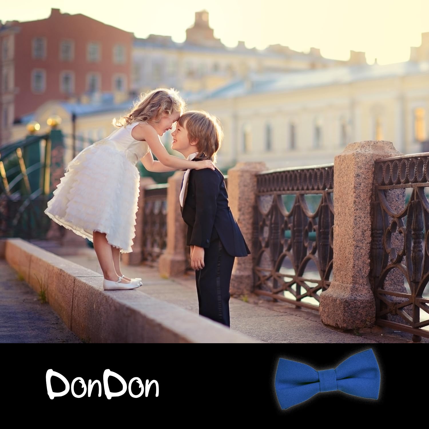 Pajarita hombre niños bebés mate preatada ajustable algodón accesorio festivo bodas comuniones
