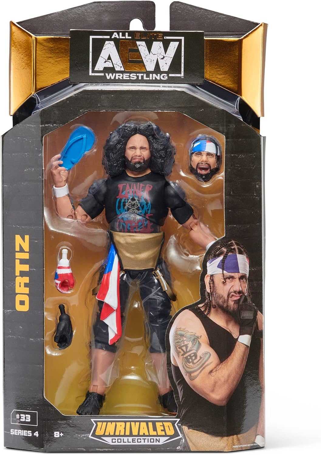 AEW AEW0031 Unrivaled Collection Ortiz-6.5-Inch Action Figure-Series 4 image 2