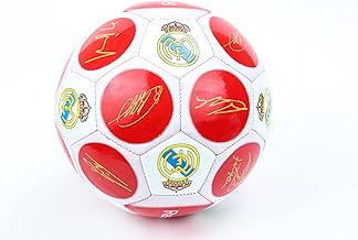 كرة قدم A2 مصنوعة من بلاستيك بي في سي عالي الجودة، مقاس 5 - لون احمر