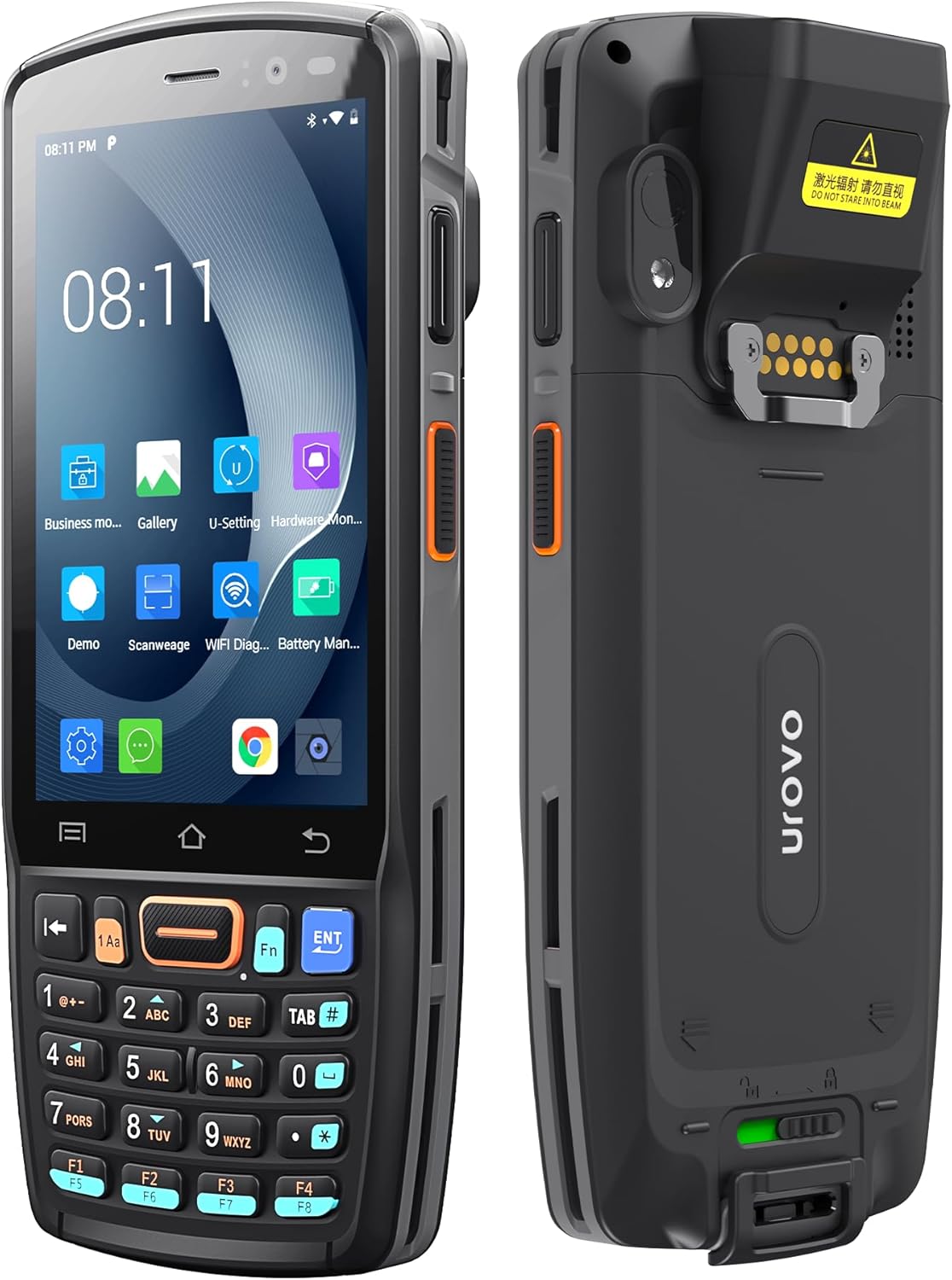 Android Barcode Scanner, Inventory Software with Barcode Scanner PDA with Scan Engine, 4 inch Screen, Handheld, Wi-Fi, 4G LTE