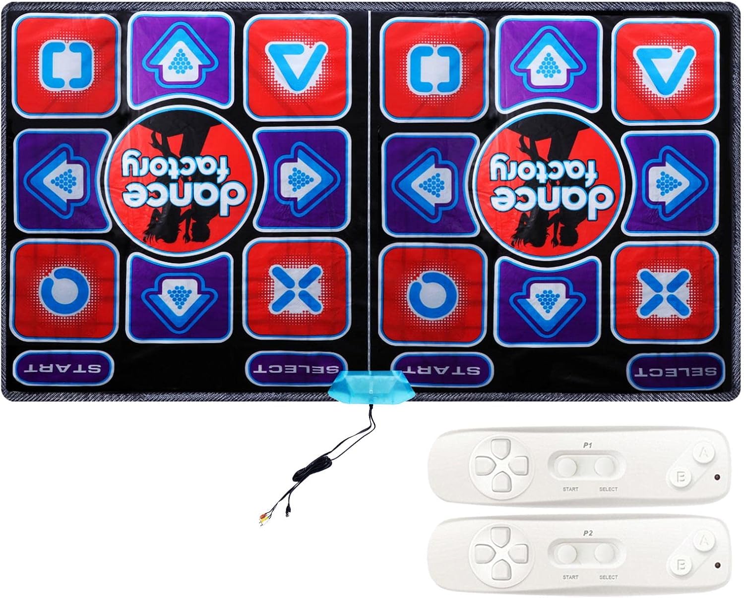 Pilarmuture Double Dance Mat, Nonslip Musical Electronic